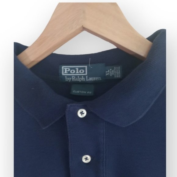 Ralph Lauren Polo Navy men 100% cotton collared short sleeve shirt - Picture 7 of 8